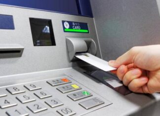 Ilustrasi transaksi mesin atm