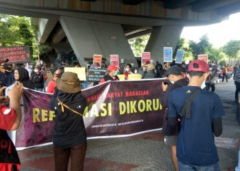 Unjuk Rasa di Makassar Dibubarkan dan Dua Orang Ditangkap, LBH Mengutuk