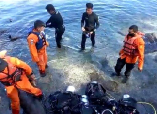 Tim SAR gabungan saat melakukan pencarian