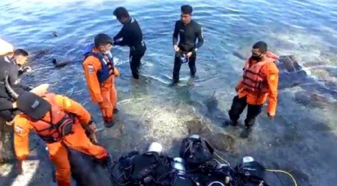 Tim SAR gabungan saat melakukan pencarian