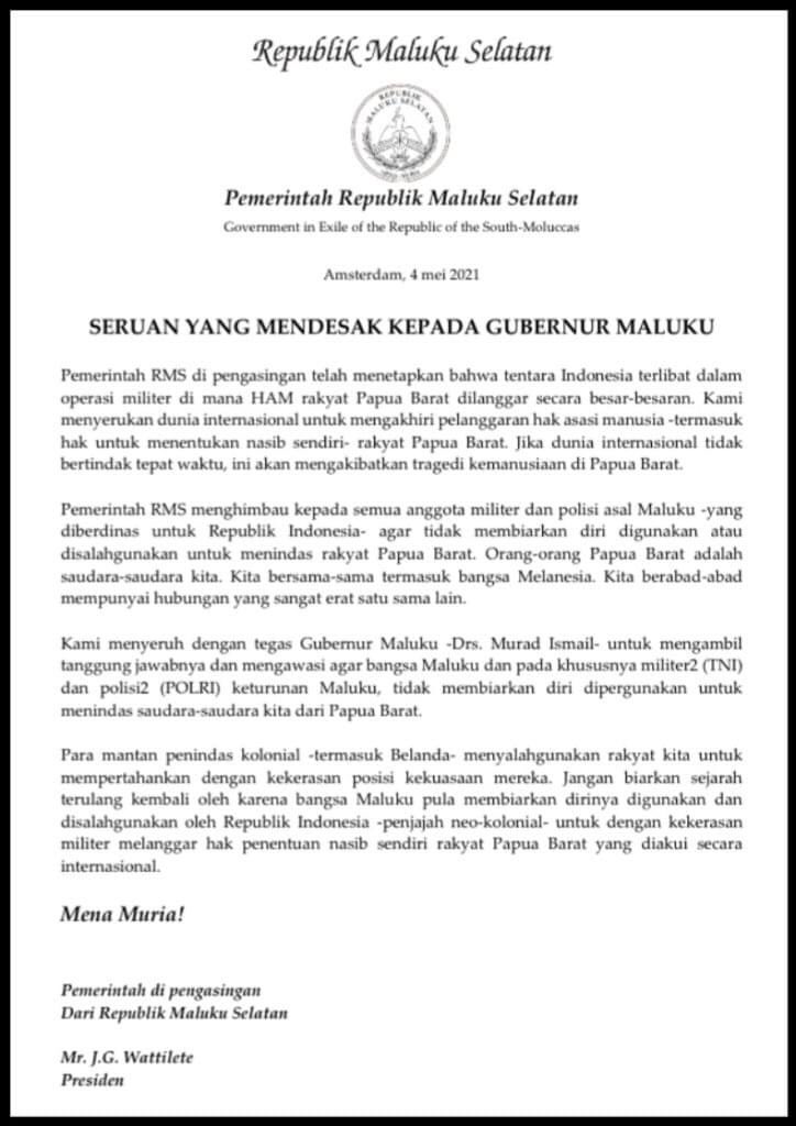 Konflik di Papua, Republik Maluku Selatan Sebut Ada Pelanggaran HAM