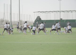 Timnas sedang latihan
