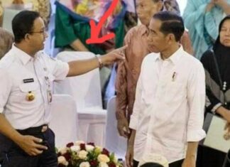 Anies tunjuka muka Jokowi