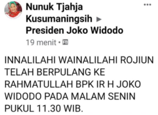 Jokowi Meninggal
