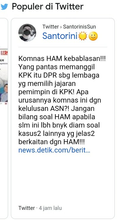 Komnas HAM Periksa Pegawai KPK dan Panggil Firli Bahuri, Netizen: Ini Kebablasan!