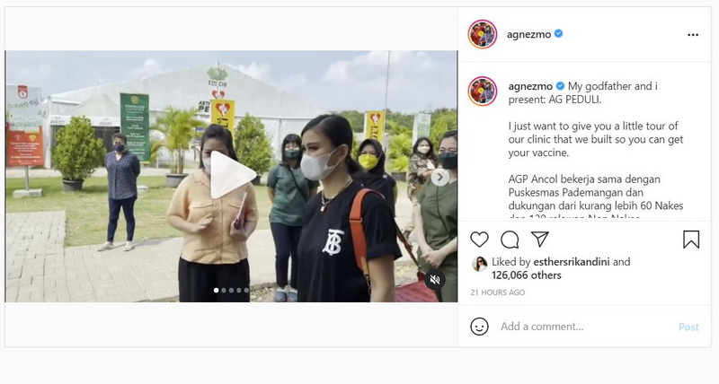 Baik Hati Banget, Agnez Mo Dirikan Klinik Vaksin Corona untuk Masyarakat tapi Boleh Gak Sih?