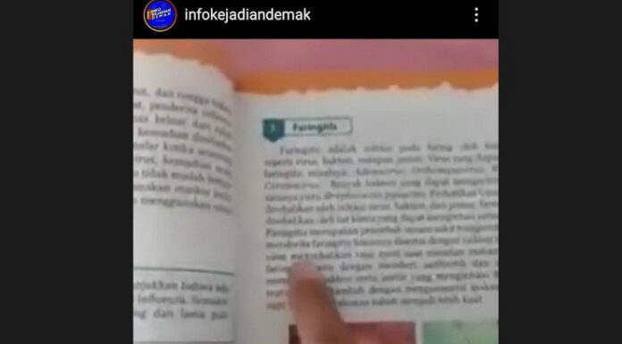 Ini Kata Dindikbud Demak Terkait Heboh Virus Corona Tak Bahaya di Buku IPA Ini kata Dindikbud Demak terkait heboh virus corona tak bahaya di buku IPA
