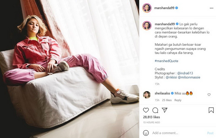 Marshanda Dulu Dibilang Gila, Sekarang Dipuji Warganet karena Ini