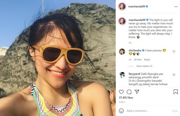 Marshanda Dulu Dibilang Gila, Sekarang Dipuji Warganet karena Ini