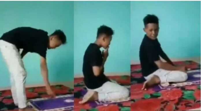 Viral Video Diduga Pelecehan Salat Sembari Merokok yang Dilakukan Seorang ABG Viral Video Diduga Pelecehan Salat Sembari Merokok yang Dilakukan Anak ABG