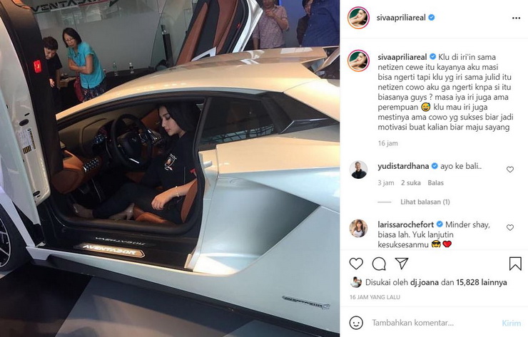 Siva Aprilia Heran dengan Ulah Warganet Cowok yang Julid dan Iri