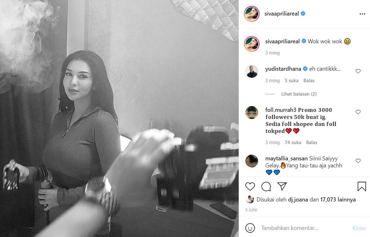 Siva Aprilia Heran dengan Ulah Warganet Cowok yang Julid dan Iri