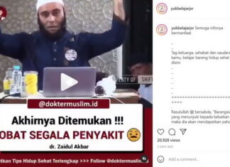 Dokter Zaidul Akbar Ungkap Obat dari Segala Penyakit yang Dikatakan Nabi
