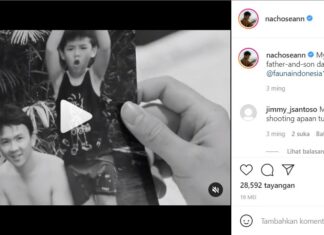 Foto lawas Ahok dan anaknya. (Instagram)