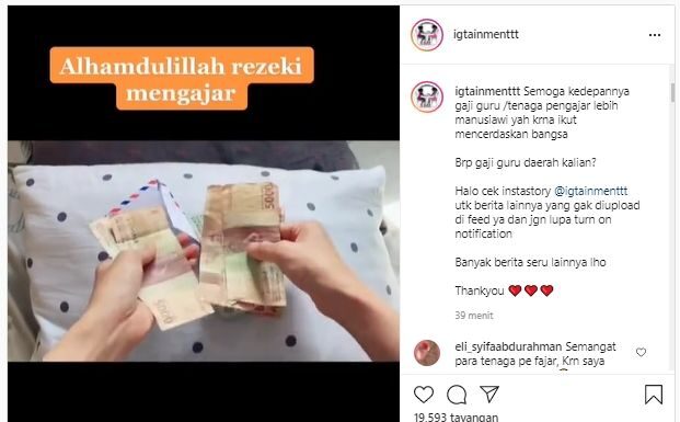 Viral Istri Bongkar Amplop Gaji Suami Mengajar Selama Sebulan, Ternyata Isinya Segini?