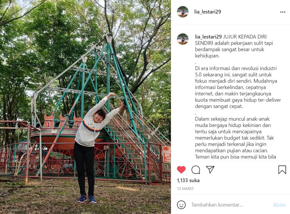 Ini Cara Youtuber Cantik Lia Lestari Berhasil Bangkit dari Keterpurukan