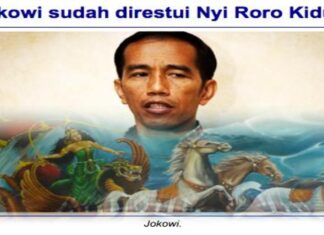 Ilustrasi Jokowi dianugerahi Kanjeng Ratu Kidul