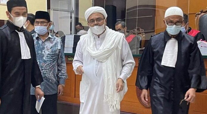 Habib Rizieq Shihab Divonis 4 Tahun Penjara Terkait Kasus Swab RS UMMI