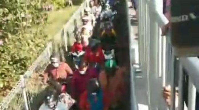 Viral Video Pengendara Motor Bobol Pagar Pembatas Jembatan Suramadu Guna Hindari Tes Swab