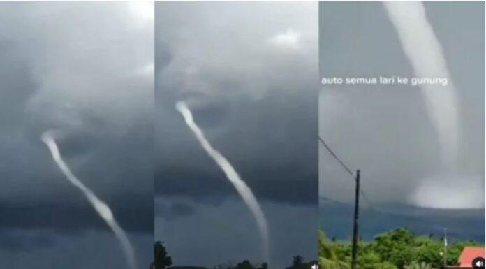 Viral Video Water Spout di Jeneponto, Warganet: Subhanallah!