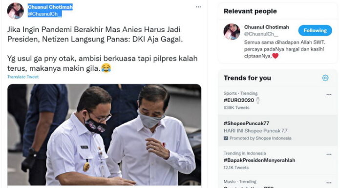 Rocky Gerung bilang jika ingin pandemi berakhir Anies harus jadi presiden, warganet: DKI aja gagal!