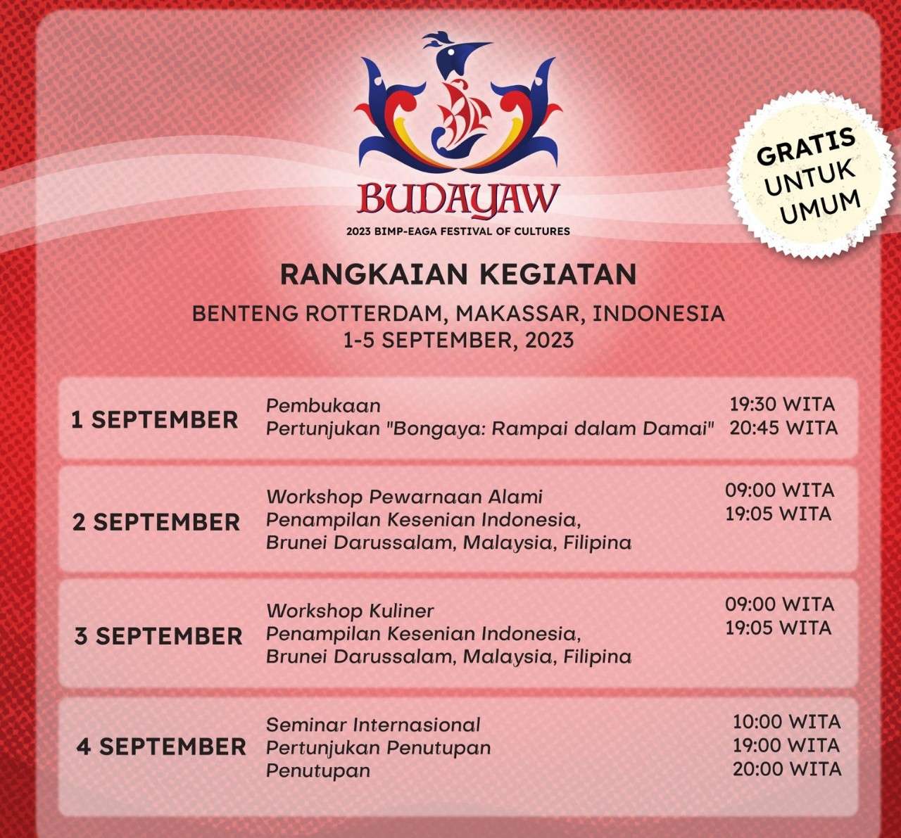 Kemdikbudristek Gelar Festival Budayaw ke-4 di Makassar, Ram Prapanca Akan Pentaskan Teater