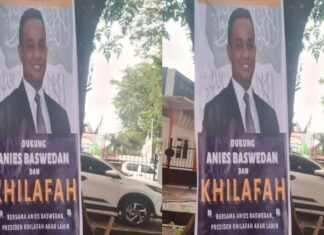 baliho anies khilafah