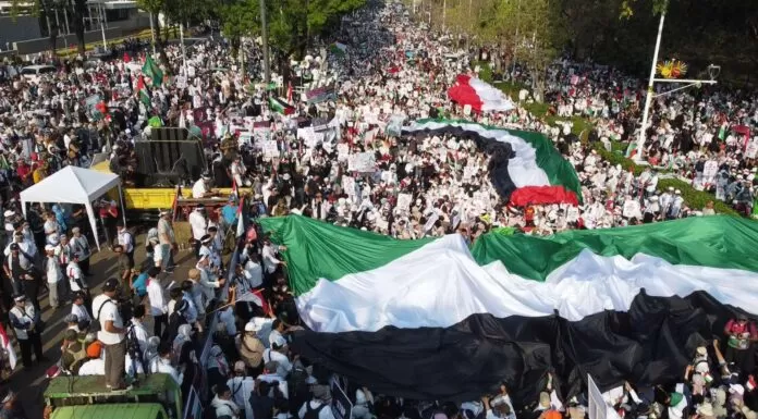 Aksi Bela Palestina di Jakarta, Kedubes AS Didemo Satu Juta Massa aksi bela palestina