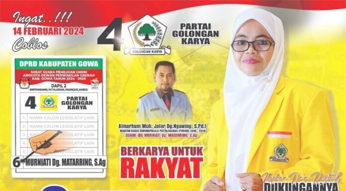 Warga Sambangi Kediaman Caleg Golkar Murniati Dg Matarring: Saya Butuh Figur Seperti Ibu! Caleg Golkar dapil 2 Gowa
