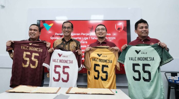 PT Vale Jadi Sponsor PSM Makassar, Dukung Pengembangan Talenta Sepakbola PT Vale