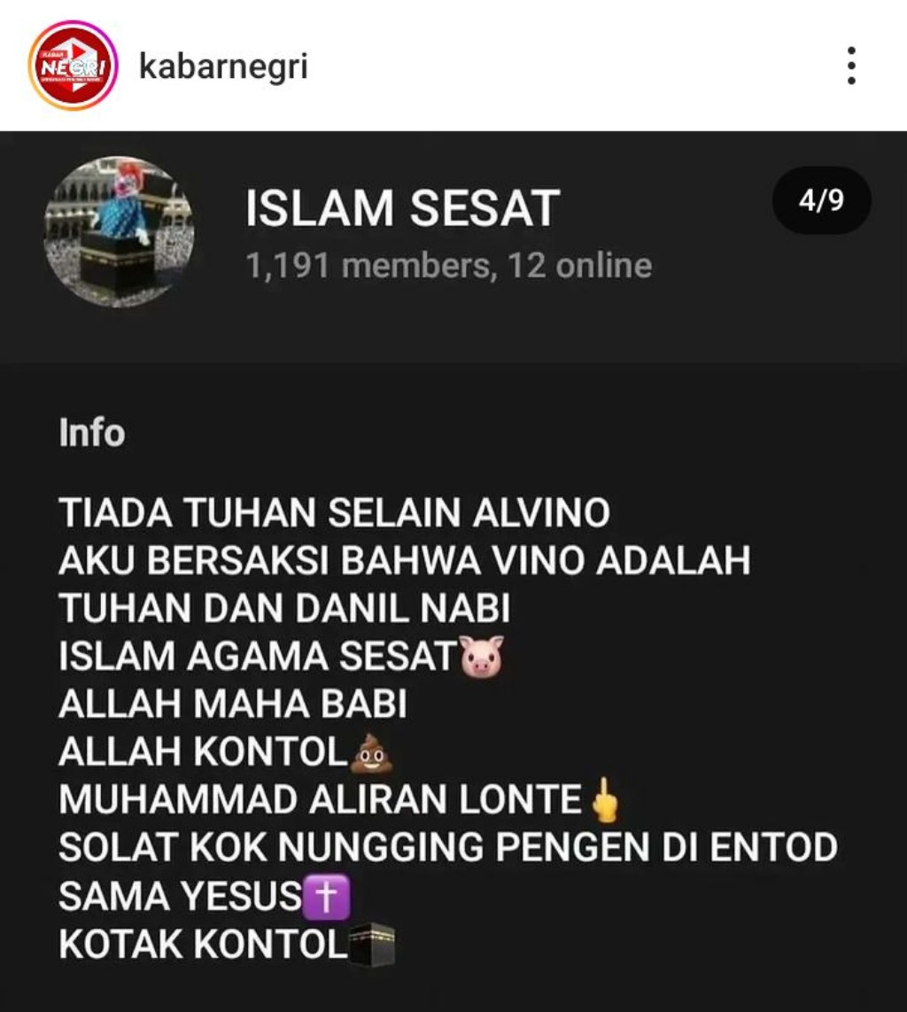 Heboh, Grup Telegram Hina Islam: Al-Quran Diinjak dan Dikencingi