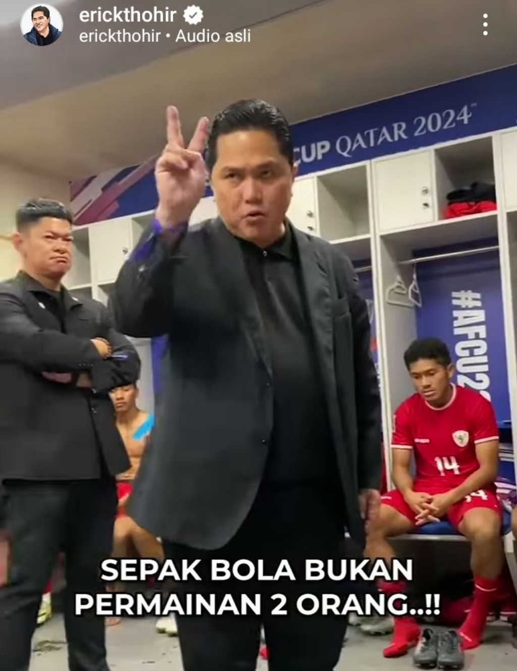Marselino Ferdinan Egois Saat Indonesia vs Irak, Erick Thohir: Sepakbola Bukan Permainan 2 Orang