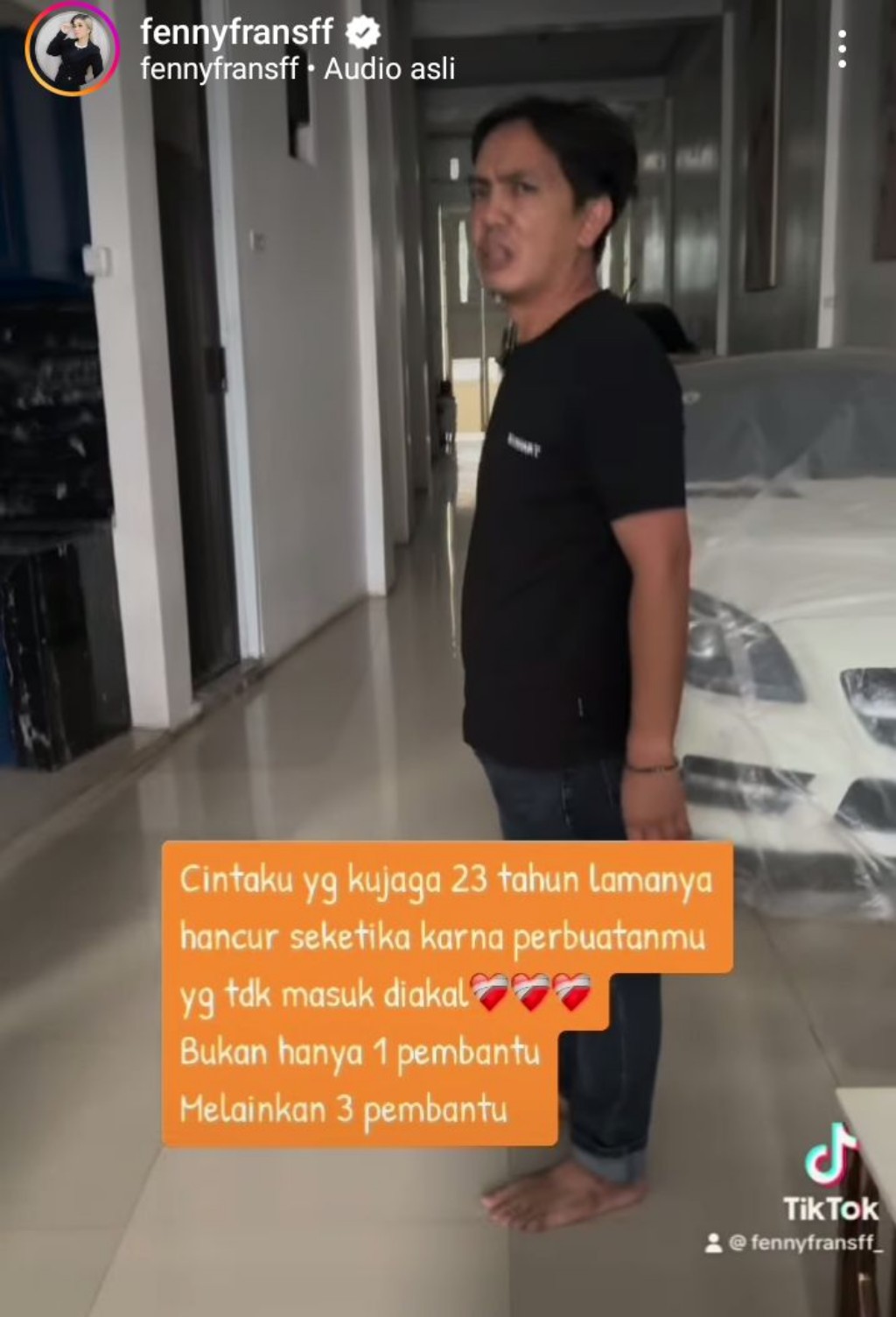 Terungkap, Suami Fenny Frans Diduga Selingkuh dengan 3 Pembantu Rumah