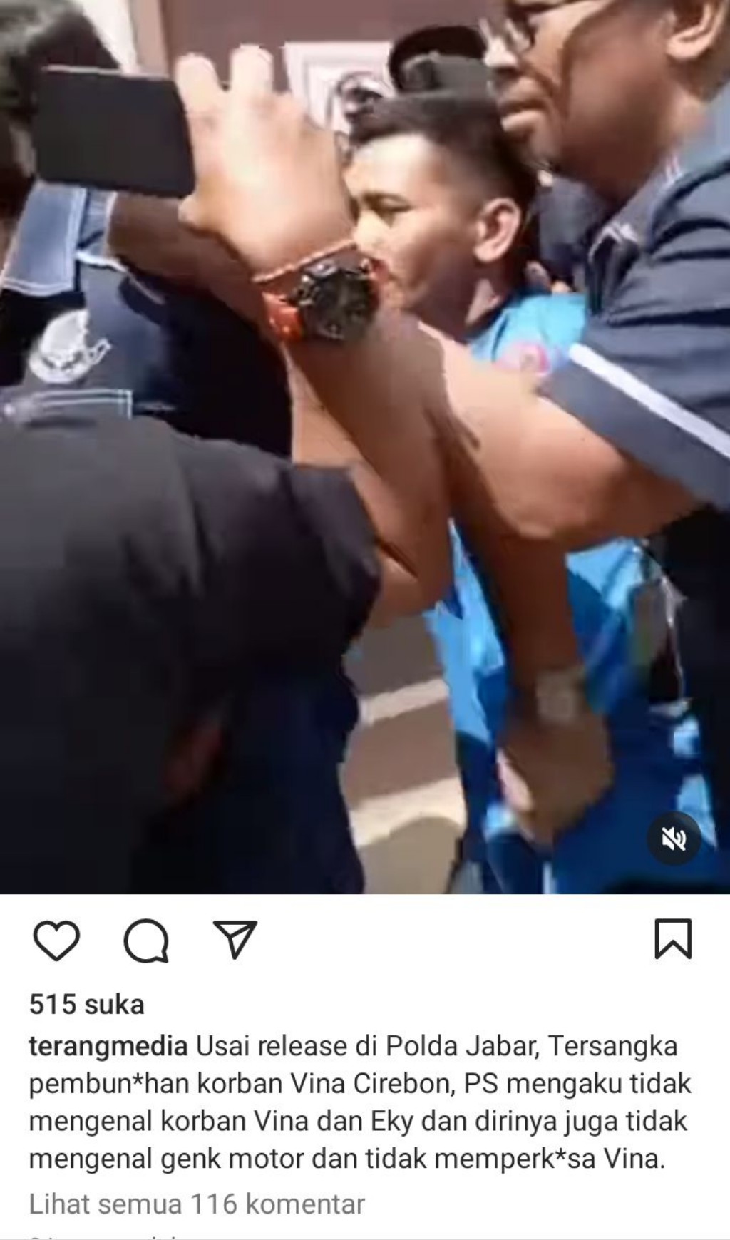 Digiring Paksa Polisi Usai Konferensi Pers, Pegi Setiawan: Saya Tidak Kenal Vina