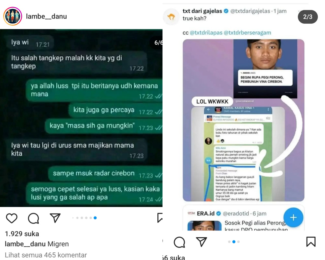 Pegi Alias Egi Pembunuh Vina Cirebon Ditangkap, Polisi Salah Tangkap?