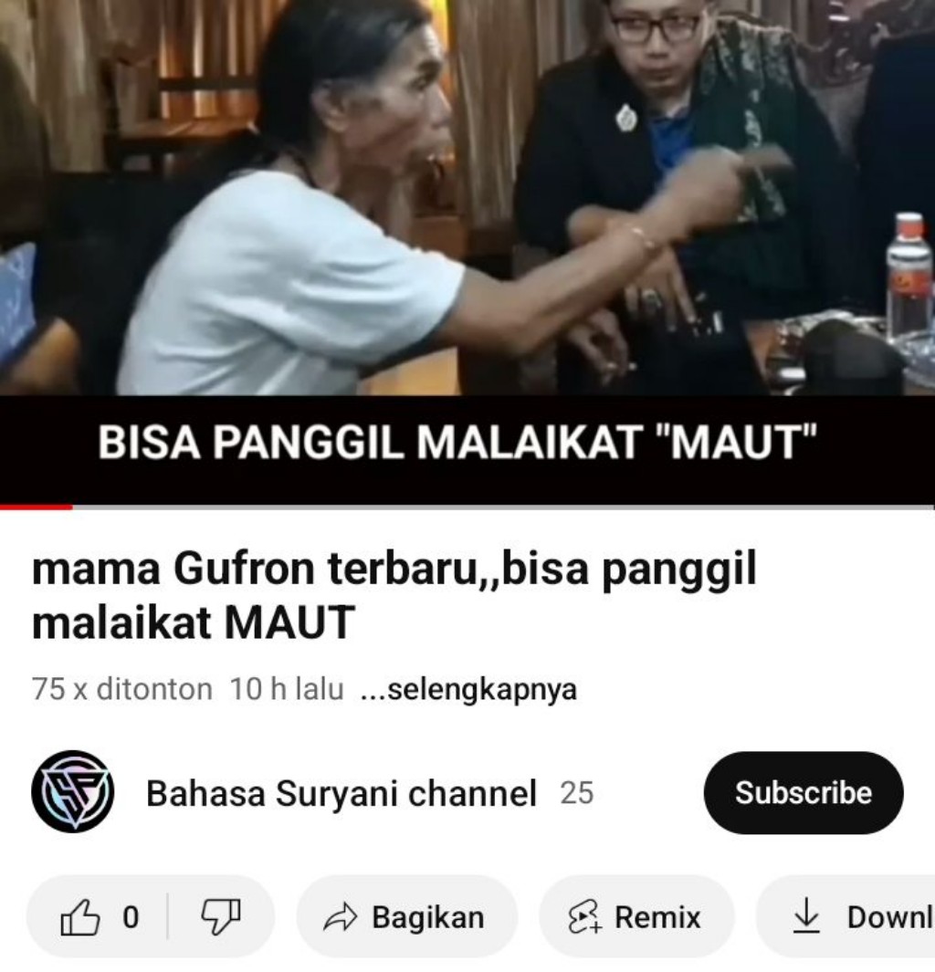 Abuya Mama Ghufron Klaim Bisa Panggil Malaikat Maut Izrail, Munkar dan Nakir
