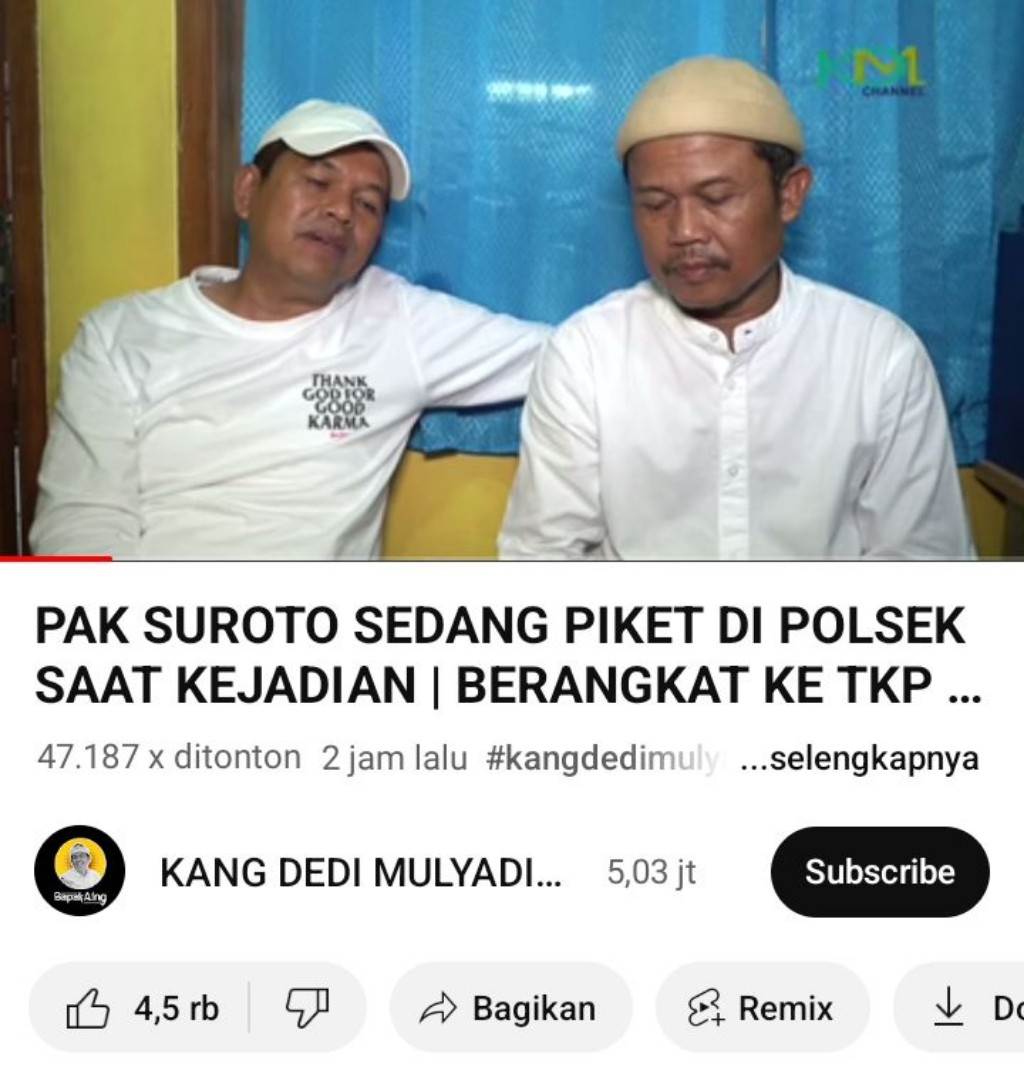 Terungkap, Kesaksian Suroto Soal Vina Cirebon Beda dengan Fakta Persidangan