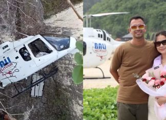 helikopter jatuh di bali