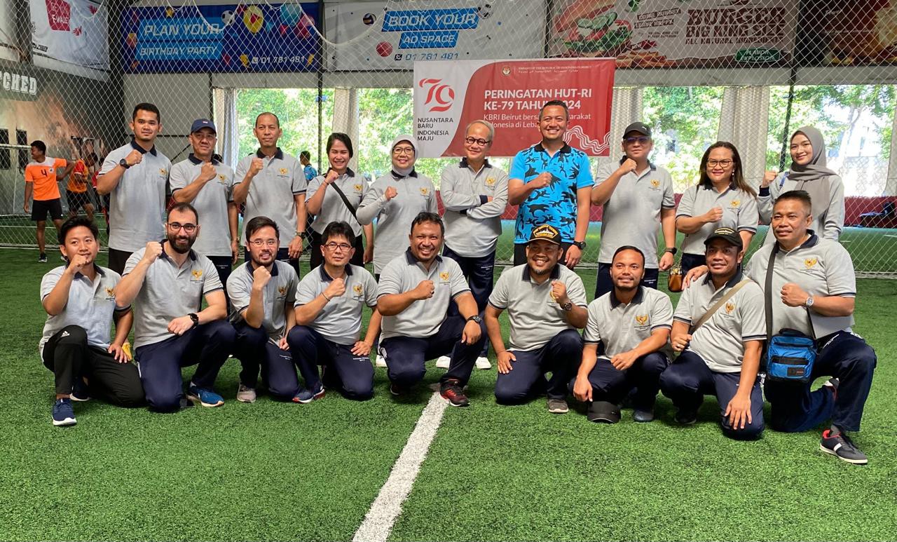 Semarak HUT RI Ke-79, KBRI Beirut dan WNI di Lebanon Gelar Sejumlah Pertandingan Meski Situasi Konflik Hizbullah dan Israel