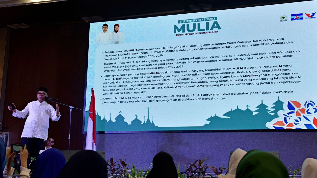 Appi-Aliyah Perkenalkan Makna Tagline MULIA, Ada 5 Elemen Penting untuk Makassar