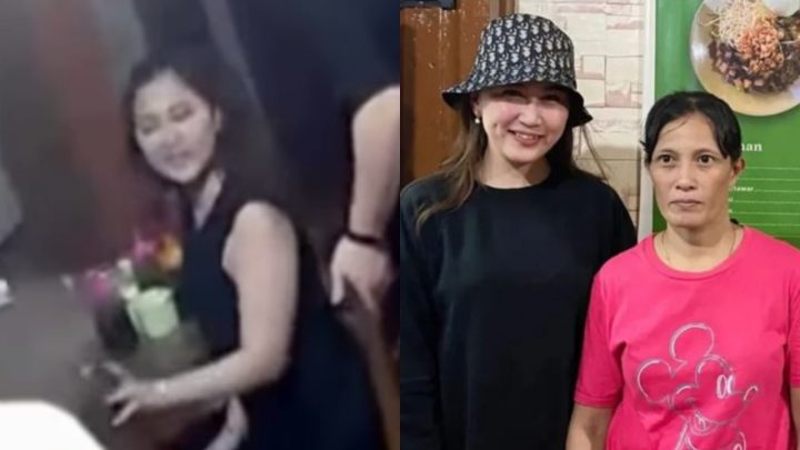 wanita lempar mangkuk