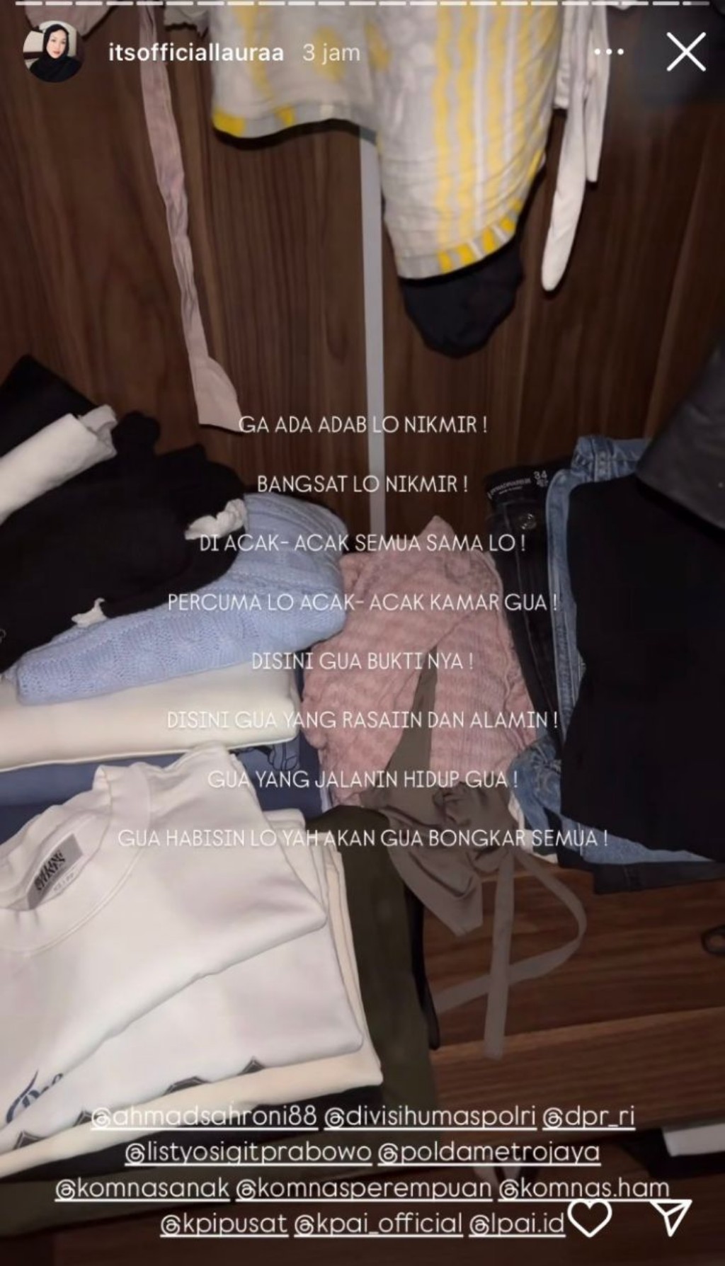Apartemen Dimasuki Nikita Mirzani, Lolly: Bangsat Lu, Gak Ada Adab