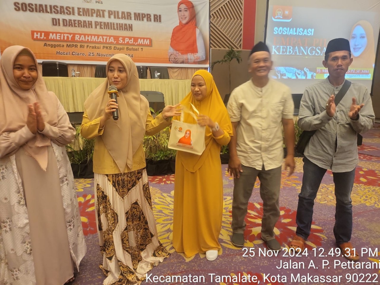 Anggota DPR-RI Komisi XIII Meity Rahmatia Sosialisasi Pilar Kebangsaan di Makassar
