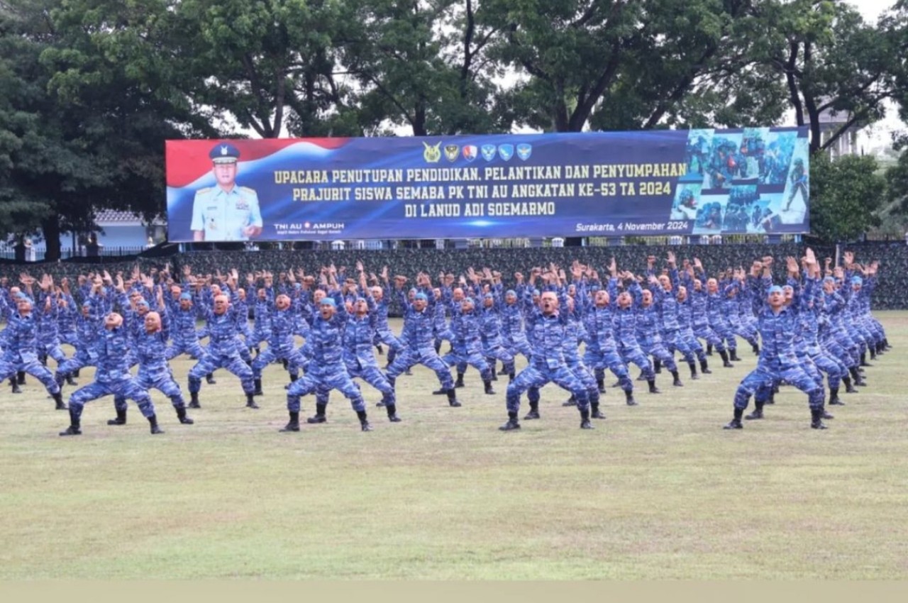 Ratusan Lulusan Semaba PK TNI AU A-53 Resmi Dilantik, Komandan Kodiklatau: Jadilah Generasi Berjiwa AMPUH