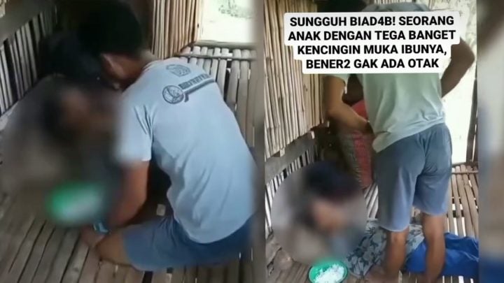 Biadab, Pemuda Diduga Mabuk Kencingi Wajah Ibunya yang Terbaring Sakit