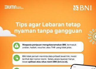 Waspada penipuan bni