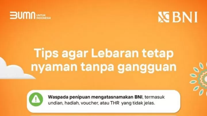 Waspada penipuan bni