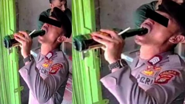 Sambil Mabuk, Oknum Polisi di Tangerang Selatan Diduga Palak Pedagang polisi tangerang