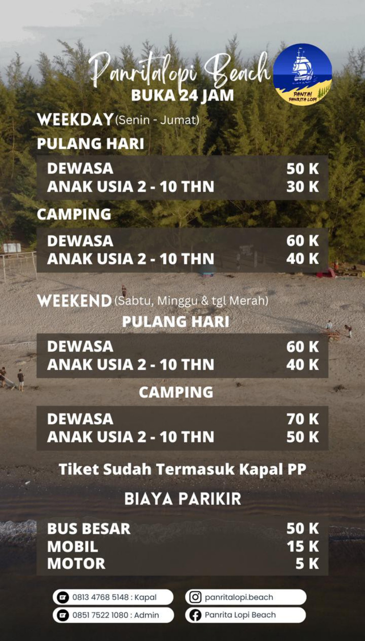 Pantai Panrita Lopi, Destinasi Favorit di Kalimantan Timur, Pengunjung Bebas Membawa Makanan