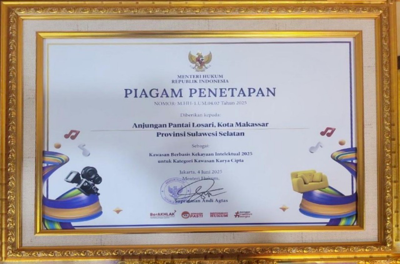 Breaking News: Dua Destinasi Wisata Ikonik Makassar Resmi Jadi Kawasan Berbasis Kekayaan Intelektual